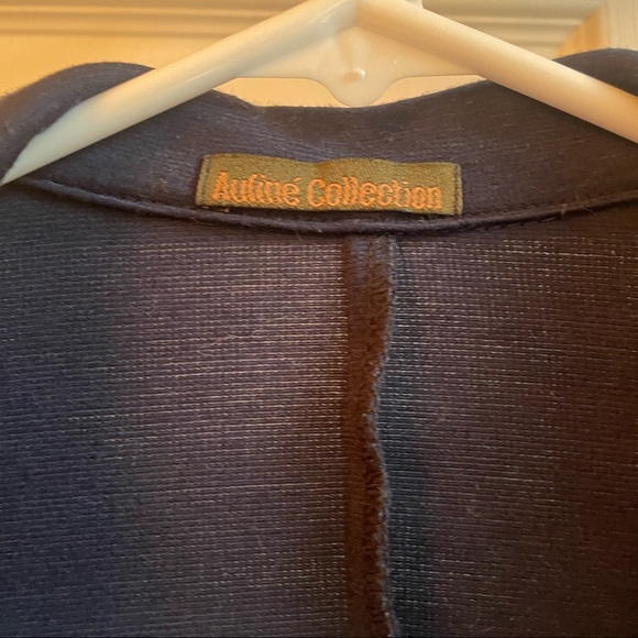 Navy blue blazer Womens size Auline Collection size L - Picture 2 of 4